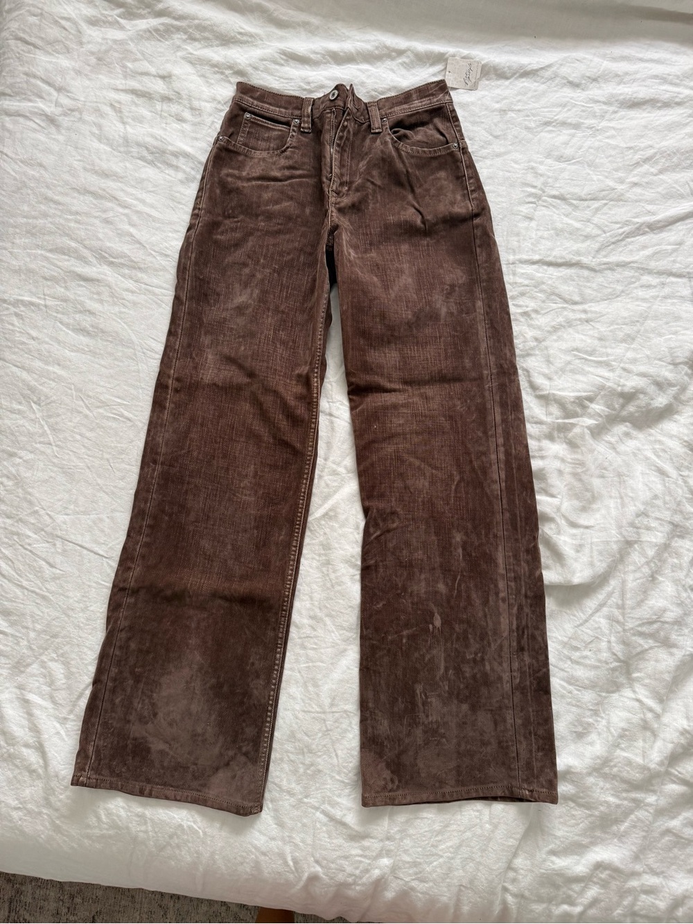 NWT - Free People Chocolate Corduroy Wide-Leg Jeans